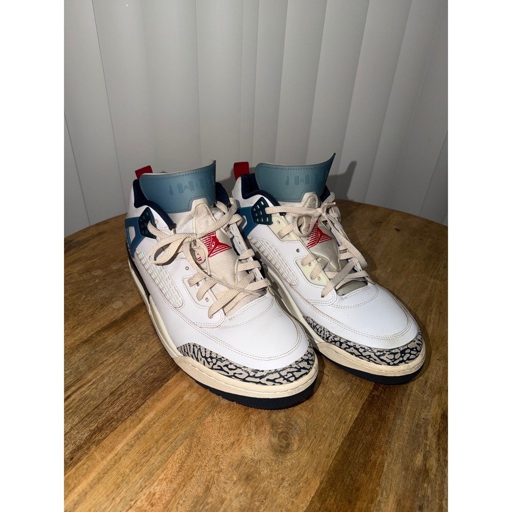 Jordan Spizike Low Houston Oilers White Blue Red HM3713-164 Mens 13